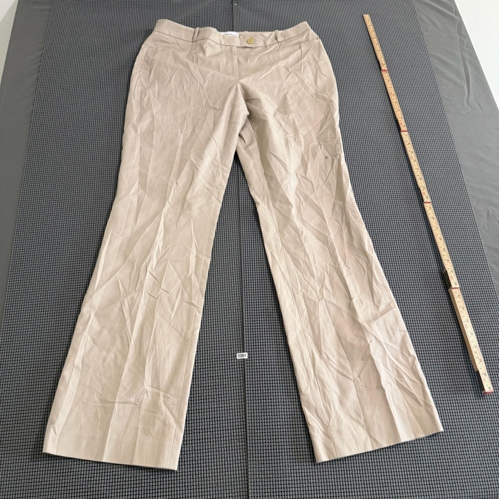 Calvin Klein Modern Fit Women 8 Tan Khaki Trousers Pants